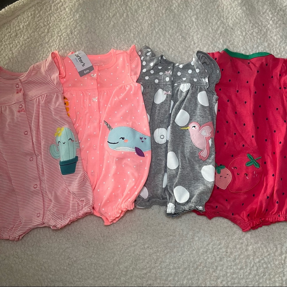 Carter’s Baby Girl Rompers Set